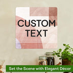 Custom Sign, Custom Street Sign, 11 Font Colors, 13 Font Styles, 4 Hole Options, 22 Sizes, 12x12 Inches, Rust Free DiBound, Fade Resistant, Made in USA by My Sign Center (Mid-Century Modern 1)