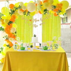 Sparkle Sequin Backdrop Curtains Panels - Yellow Sequin Photo Backdrop 2 Panels 2FTx8FT Wedding Birthday Party Background Drapes