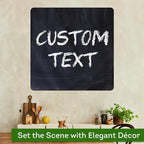 Custom Sign, Custom Street Sign, 11 Font Colors, 13 Font Styles, 4 Hole Options, 22 Sizes, 36x36 Inches, Rust Free DiBound, Fade Resistant, Made in USA by My Sign Center (Chalkboard Black)