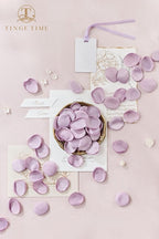 TINGE TIME 200pcs Silk Flower Petals for Wedding, Rose Petals for Decoration, Fake Flower Petals for Bridal Showers, Flower Girl Petals for Anniversaries and Parties (Lavender)