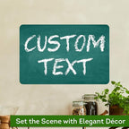 Custom Sign, Custom Street Sign, 11 Font Colors, 13 Font Styles, 4 Hole Options, 22 Sizes, 12x18 Inches, Rust Free DiBound, Fade Resistant, Made in USA by My Sign Center (Chalkboard Green)