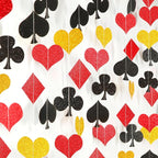 Red-Black Gold Casino Party-Decorations Streamers-Garland - 52ft Poker Theme Hanging Paper Banner,Adults Game Night Birthday Wedding Bachelorette Decor Hugfond