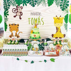 50 PCS Baby Shower Jungle Animal Lip Balms Favors for Guests,Baby Shower Games Gifts Boys Girls Neutral Gender Reveal Lip Balm with Thank You Card,Jungle Animal Birthday Party Supplies Decorations.