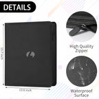 Toploader Binder,Holds 288 Toploaders,9 Pocket Double-Sided Top Loader Binders with Sleeves for 3 x 4'' Toploaders, Card Holder for Trading Cards or Sports Cards (Black)