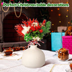 10/12/24 Pack Dried Flowers for Vase Various Mini Bouquet Dried Small Wildflowers Natural Real Flowers Bulk for Crafts DIY Wedding Decor (10, Christmas Color1)
