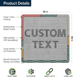 Custom Sign, Custom Street Sign, 11 Font Colors, 13 Font Styles, 4 Hole Options, 22 Sizes, 36x36 Inches, Rust Free DiBound, Fade Resistant, Made in USA by My Sign Center (Fauxsaic 2)