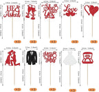 30 Pack Bride to be Cupcake Toppers Glitter Diamond Ring Love I Do Cupcake Picks Miss to Mrs He Asked She Said Yes Bridal Shower Wedding Engagement Bachelorette Cake Decorations Party Red