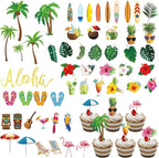 54 Pcs Cupcake Toppers and Cake Decorations for Celebrating Birthday, Anniversary, or Party Supplies