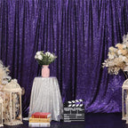 Eternal Beauty Purple Sequin Backdrop, 6x6 Ft Halloween Glitter Background Curtains for Shimmer Photography Party Wedding Birthday Back Drop Decor