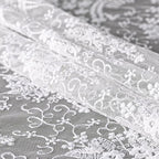 White Lace Table Runner 72 Inches Long,Table Decoration ,Vintage Kitchen Dining Table Decoration ,Table lace Runner, Exquisite Lace Fabric for Wedding /Reception Bridal Shower /Holiday Party
