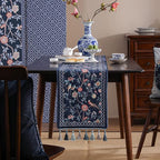 Velvet French Table Runner Farmhouse for Home Kitchen Dining Decor Parties Family Dinners Wedding 12"*118"