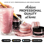 MONÉGASQUE Pink Edible Glitter for Drinks 7g – Edible Glitter for Cakes & Cocktails – Pink Luster Dust Sprinkles for Cupcakes – Halloween Cake Decorations Spray & Drink Shimmer Powder – Cake Toppers