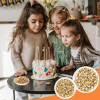 Kasvan Gold Pearl Sugar Sprinkles, 6 Sizes Mix for Cake Decorating, 230g/8.1oz, Ice Cream Toppings and Cookie Decorating, Wedding Party Chirstmas Supplies (Gold)