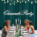 MEETSKY Hunter Green Backdrop Curtains for Parties Wedding Curtains Rod Pocket Green Photo Curtains Backdrop Sliding Drapes Backdrop Curtains for Birthday Party Photography, 5ft x 7ft, 2 Panels