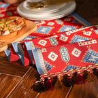 13×72 Inch Table Runner, Retro-Luxury Tassels Series for Kitchen Dining Table Holiday Decoration (Chipset)