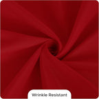 Fitable 8 Pack Round Tablecloths: Stain Resistant Wrinkle Free Circle Table Clothes, Washable Reusable Polyester Table Covers for Wedding Christmas Party Birthday Banquet Reception(Red, 84 Inch)