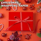 Vanhench 17.8"x1500" (125') Red Wrapping Paper, Wrapping Kraft Paper for Mothers Day, for Floral Bouquet/Gifts Wrapping, for Poster/Bulletin Board/Construction
