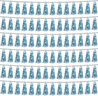 6P Light Blue Foil Fringe Metallic Tassel Streamers Banner Tassel Garland for Parade Floats, Bachelorette, Wedding, Birthday, Graduation, Christmas, Bridal/Baby Shower Party Decorations