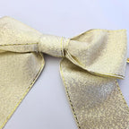 36pcs 4-1/2" Metallic Gold Glitter Ribbon Bows with Twist Ties for Gift Wrapping Packing Christmas Big Bows for Holiday Decoration (Gold)
