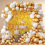 12PCS Gold Shimmer Wall Backdrop, Laser Square Sequin Photo Backdrops Panel, Glitter Wall Background for Birthdays, Weddings, Christmas, Engagements, Disco Bachelorette Party Decoration (3FTx4FT)