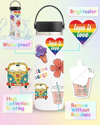 Sticker for Water Bottles, 300 Pcs/Pack Cute Vinyl Waterproof Vsco Laptop Stickers for School Students Gifts Classroom Teachers Prizes Stickers for Kids Teens Girls