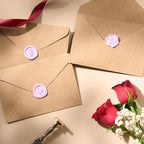 Wax Seal Stickers (60 Pcs, 3 Designs in 1 Pack) Premium Envelope Seal Stickers for Wedding Invitation Envelopes, Adhesive Wax Seals, Perfect for Seating Chart, Gift Wrapping