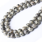 Quail Egg Stone Beads Gemstone Round Crystal Energy Jade Beads Stone Beads for Jewelry Making DIY Bracelet Necklace Jewelry Making 1 Strand 15.5inch 31PCS 12MM