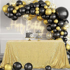 OQSQ Gold Sequin Tablecloth - 60x102 inch, Glitter Tablecloth, Sparkle Sequence Table Cover for Wedding,Birthday Party,Bridal Shower Decorations