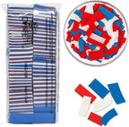 Ultimate Confetti, Biodegradable Confetti Red, White & Blue - Rectangular Fluttering Tissue Paper Confetti for Cannon and Launcher use – Wedding Confeti, Parties and Live Events - 1 lb, 16 oz