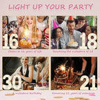 Decorative Led Light Up Numbers, 13th Birthday Decorations, Warm White Led Numbers Lights, Lighted Marquee Number Sign for Sweet 13th Party Decor