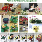 Acrux7 8 Pack Floral Foam Blocks 9x4.3x3 Inch Florist Foam Bricks for Fresh and Artificial Flowers Dry and Wet Foam Bricks Flower Arrangement Supplies for Wedding, Garden, Home, Office (Green)