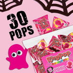 Ring Pop Individually Wrapped Pink Halloween Candy, Strawberry 30 Ct Lollipop Bulk, Lollipop Suckers for Kids, Fun Candy Bulk for Gender Reveal, Trick or Treat, Halloween Bowls, Gifts, Party Favors