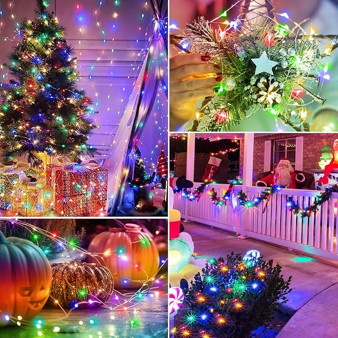 btfarm 6 Pack Fairy Lights Battery Operated with Timer, 10FT 30LED Twinkle Lights Waterproof, Copper Wire Christmas String Lights Battery Powered for Indoor Outdoor Wedding Party Holiday Decorations