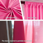 10 x 10 Feet Pink B Backdrop Curtain for Partie, Background Curtains for Photoshoot, Birthday, Wedding, Halloween, Thanksgiving, Christmas Day, New Year Party Decorations 5Ft x 10Ft, 2 Panels