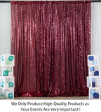 ShiDianYi 6x8FT Sequin Photo Backdrop Sparkle Fabric Window Curtains- Burgundy Glitter Backdrop for Wedding Birthday Christmas Party Decor, Bridal Shower