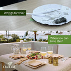 Chic Leaf Compostable & Biodegradable Palm Leaf Disposable Bamboo Plates | Disposable Party Plates for Appetizers - Party Supplies (6'' - 20 Pack)