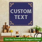 Custom Sign, Custom Street Sign, 11 Font Colors, 13 Font Styles, 4 Hole Options, 22 Sizes, 24x24 Inches, Rust Free DiBound, Fade Resistant, Made in USA by My Sign Center (Fauxsaic 1)