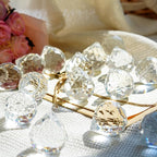 12pcs 30mm Clear Crystal Glass Ball Prisms Hanging Crystals Prisms Sun Catchers for Wedding Centerpieces Party DIY Crafts