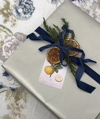 Navy Blue Velvet Ribbon 5/8'' 25 Yards for Christmas Tree, Gift Wrapping, Flower Bouquet, Wreath Decorations, Bow Making