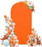 Wedding Arch Cover 6FT Arch Backdrop Cover Spandex Fitted Arch Cover for Round Top Chiara Backdrop Stand Covers for Wedding Birthday Party Baby Shower Banquet Ceremony Decoration