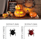 Halloween Party Table Scatter Confetti, 3000 Pcs Red and Black Spider Foil Metallic Confetti for Halloween Party Table Decorations