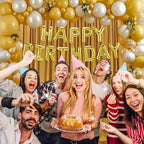 10 x 7 Feet Gold Backdrop Curtain for Partie, Background Curtains for Photoshoot, Birthday, Wedding, Halloween, Thanksgiving, Christmas, New Year Party Decoration 5Ft x 7Ft, 2 Panels