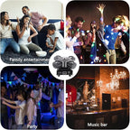 Professional DJ Lights 4-in-1 Moving Head with Red Green Laser & Golden Effects – DMX512/Sound-Activated Control, Auto Modes for Stage, Club, Party Lighting
