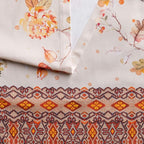 Maison d' Hermine Table Runner 100% Cotton Single Layer Table Runners 90 inches Long for Thanksgiving Christmas Decorations Home Kitchen Dining Party Wedding (Kelim - Prairie, 14.5" x 90")