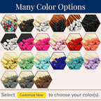 2" Matches in 3 Mini Glass Cloche Jars + Striker Stickers Included | 100 Matchsticks Color of Your Choice | Decorative Safety Matches w/a Dome Glass Holder | Gifts & Home Decor by Thankful Greetings