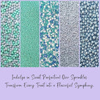 Confect Edible Sprinkles | Navy Blue & Teal Dragees, Green & White Jimmies, Bright Blue Sparkling Sugar | Baking Toppings & Decorations | Sprinkle for Cake & Cupcake Decorating – Vegan, Gluten-Free, Nut-Free, Soy-Free, Dairy-Free, Palm Oil-Free-5 Oz