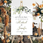 Welcome To Our Wedding Sign, Engagement Party Welcome Sign, Personalized Wedding Welcome Sign, Reserved Signs For Wedding, Wedding Directional Signs