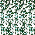 8Pcs 63Ft Teal&White Rose Garland, Fake Rose Hanging Flowers, Artificial Flower Vine, Hanging Floral Vine Garland for Wedding, Birthday Party, Wall Arch, Halloween, Christmas Garden Backdrop Decor