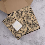 100 Sheets 20 * 14 Inches Vintage Halloween Tissue Paper Kraft Gothic Floral Skull Moth Spider Printed Tissue Paper for Gift Wrapping Spooky Decorative Tissue for Halloween Party DIY Craft Supplies