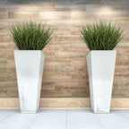 32PCS 17.3" Fake Plants Artificial Wheat Grass Greenery Plastic Plants Fake Grass Artificial Plants for Outdoor Decor Artificial Grass Plant with Greenery Stems for Indoor Home Decoration